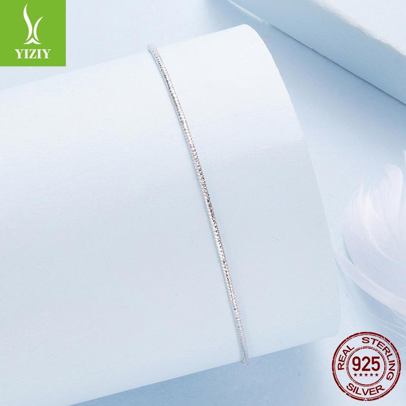 Brățară Simplă de Lux Ușor din Argint Sterling S925 Lanț Os de Șarpe pentru Bărbați și Femei Brățară Bijuterii Exquisite Versatile