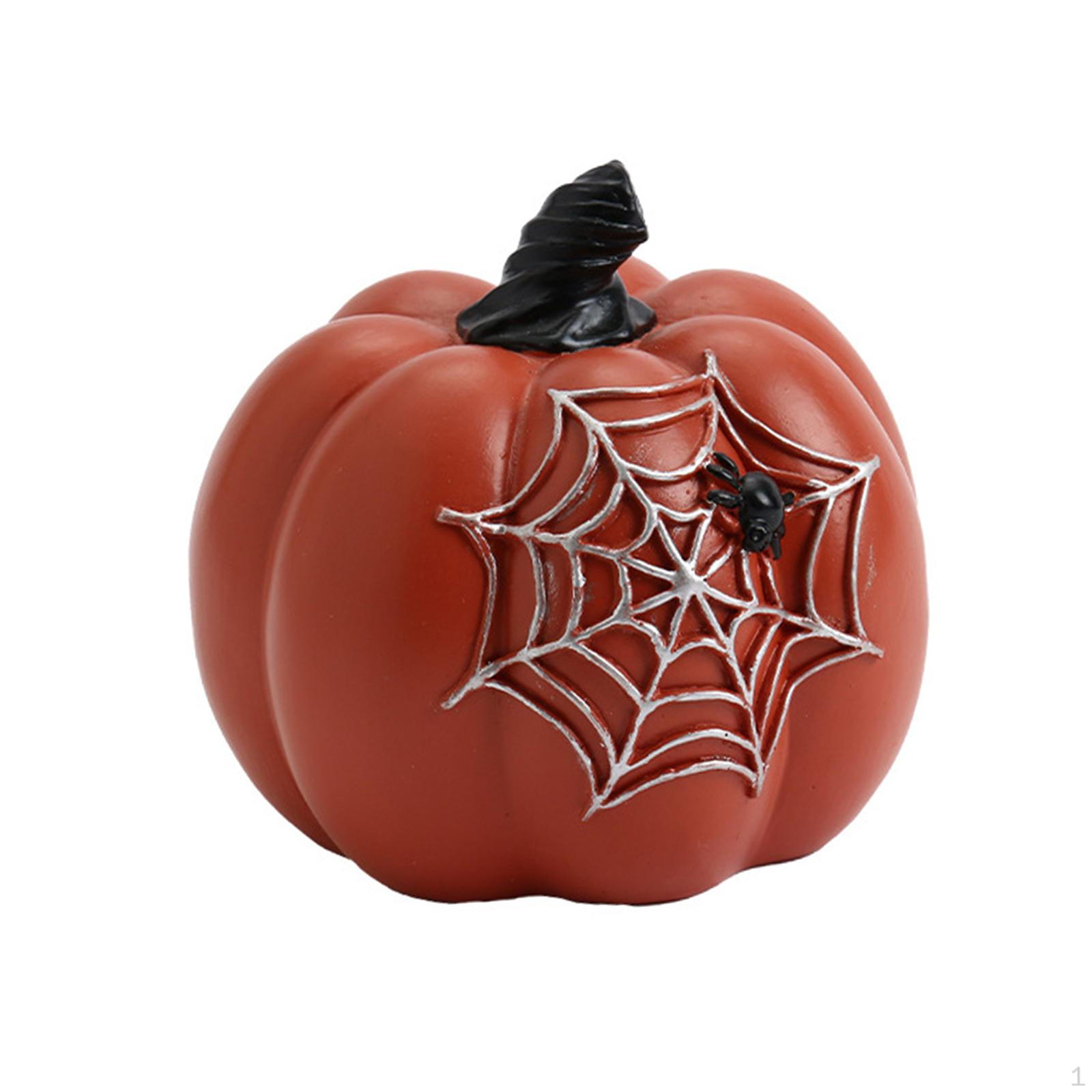 

Керамическая тыквенная скульптура, осеннее украшение для дома Orange