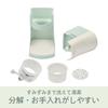 DOSHISHA Electric Fluffy Shaved Ice Maker with 2 Ice Maker Cups Frozen (Medium Size), Green, Fruit, DTY-B2GR