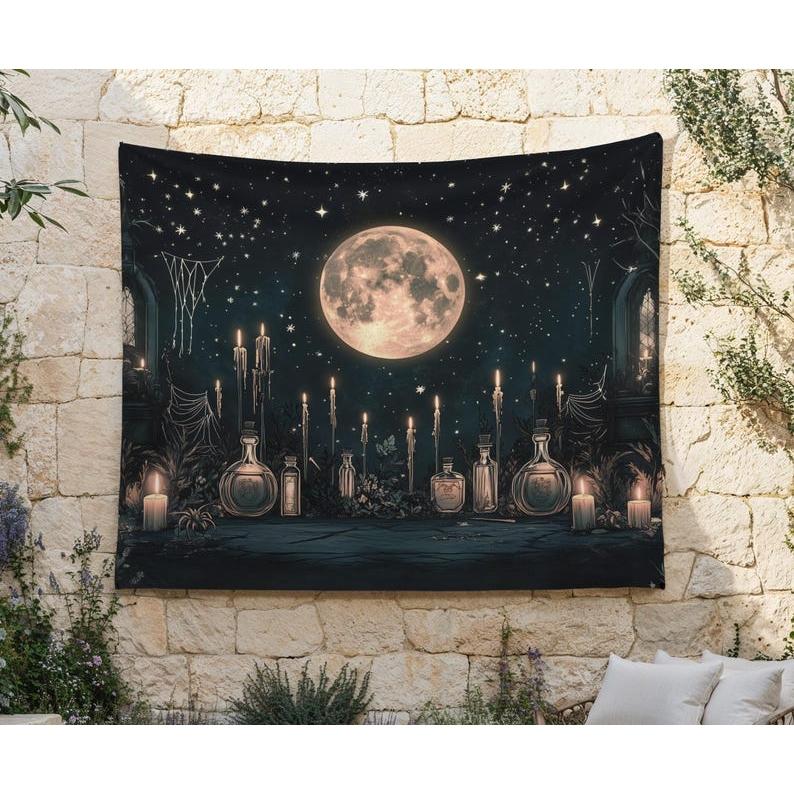 Candles and Treasures tapestry 75x100