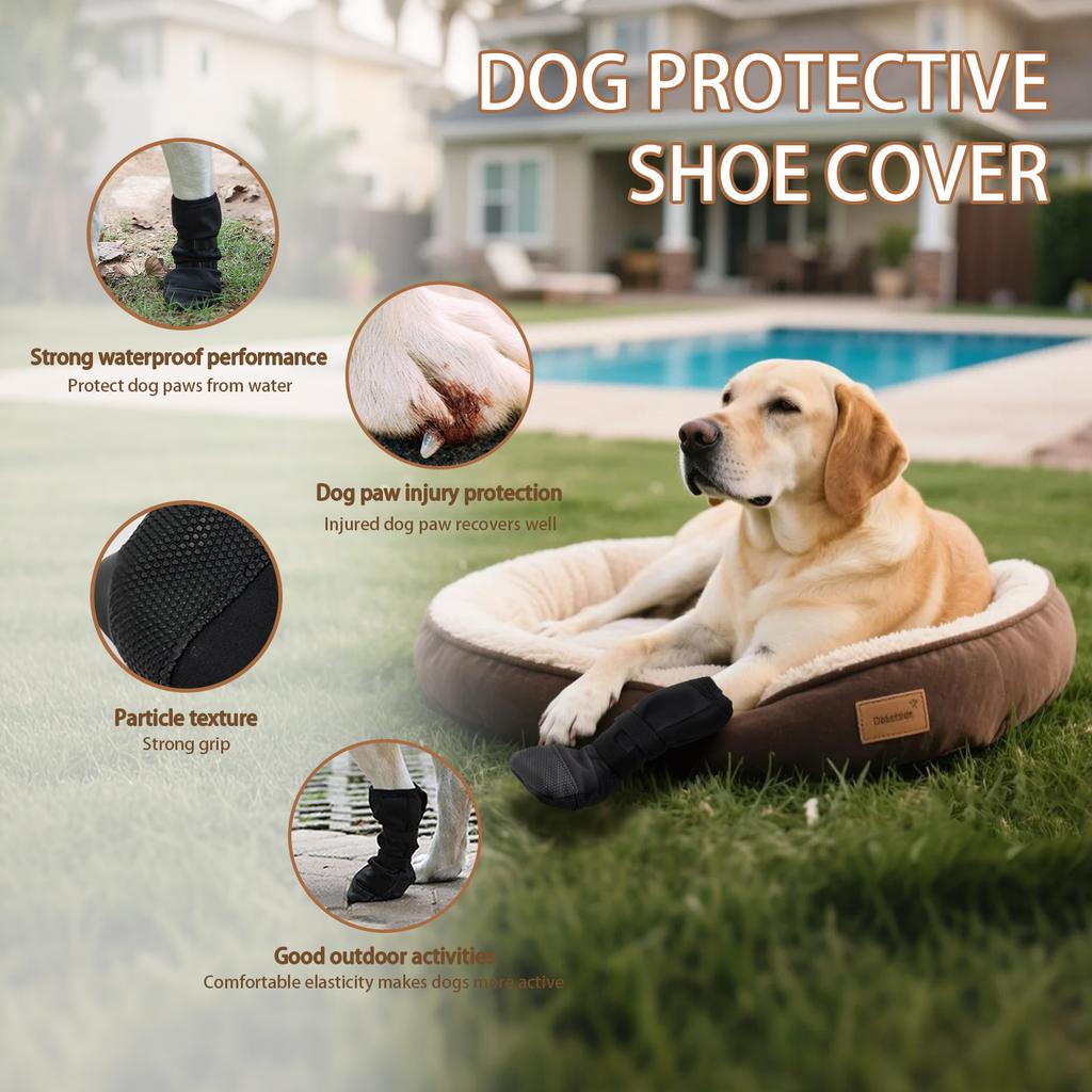 Scarpette per Cani - Scarpe Protettive per Animali Domestici per il Post-, Recupero da Infortuni e Uso all'Aperto - Non- Protettori per Animali