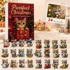 2026 Christmas Advent Calendar Blind Box Cute Cat Series Holiday Ornament Countdown Gift
