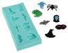 Silicone Mold For Halloween Sugar Paste - Ghost, Spider, Bat