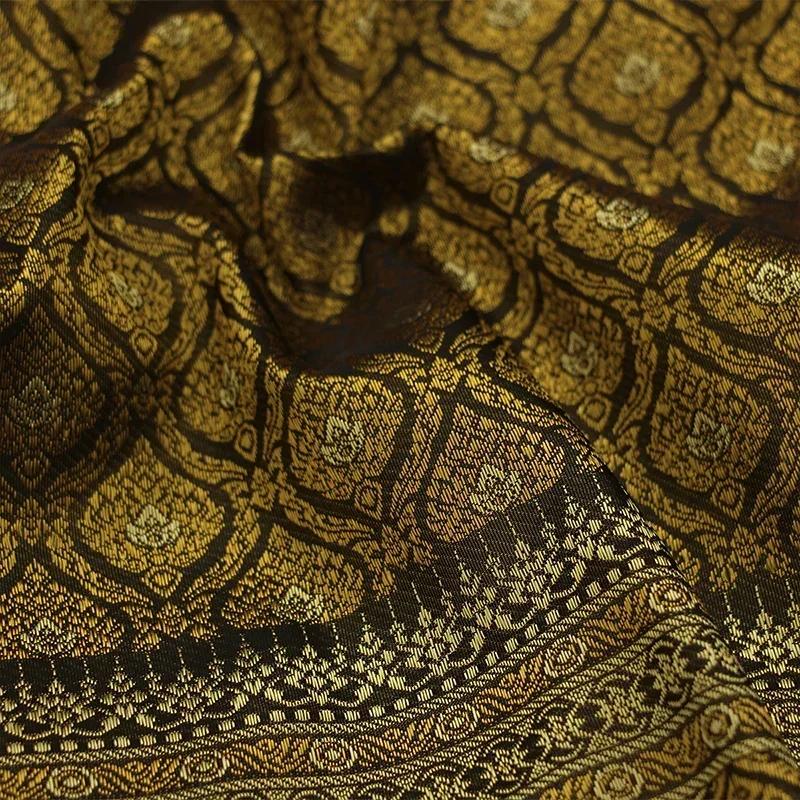 

Traditional Dai Thai Brocade Weaving Fabric for Diy Skirt Dress Sewing Southeast Asian Style Ethnic Costume Material 50x100cm