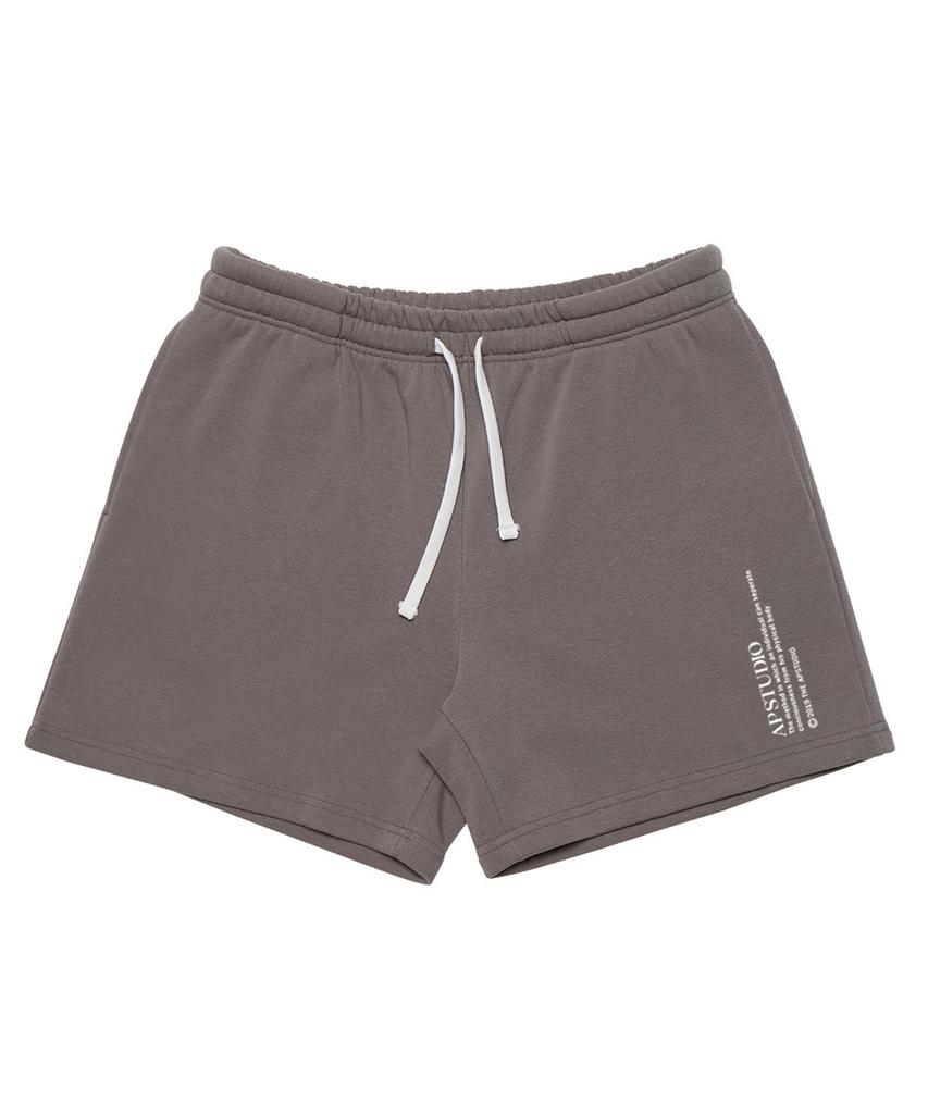 ASTRAL PROJECTION Ap Lettering Comfortable Waffle Terry Shorts_Gray