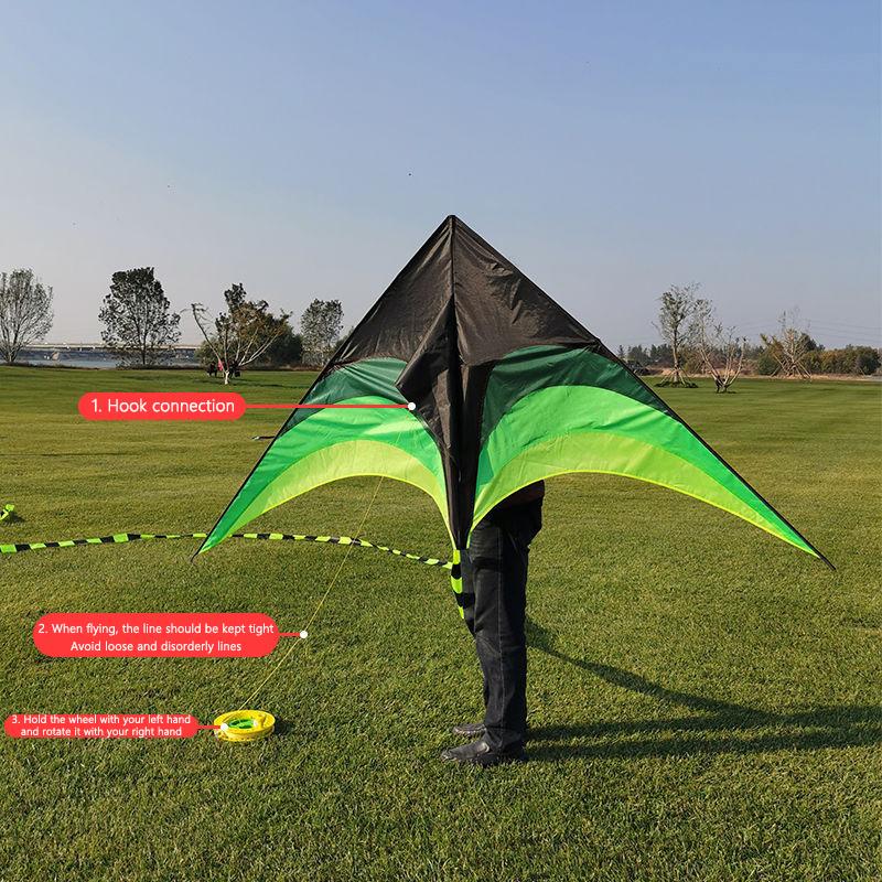 Kite Prairie Kite 1.2M Easy To Fly Adult Children Kite Triangle Kite Breeze Easy To Install