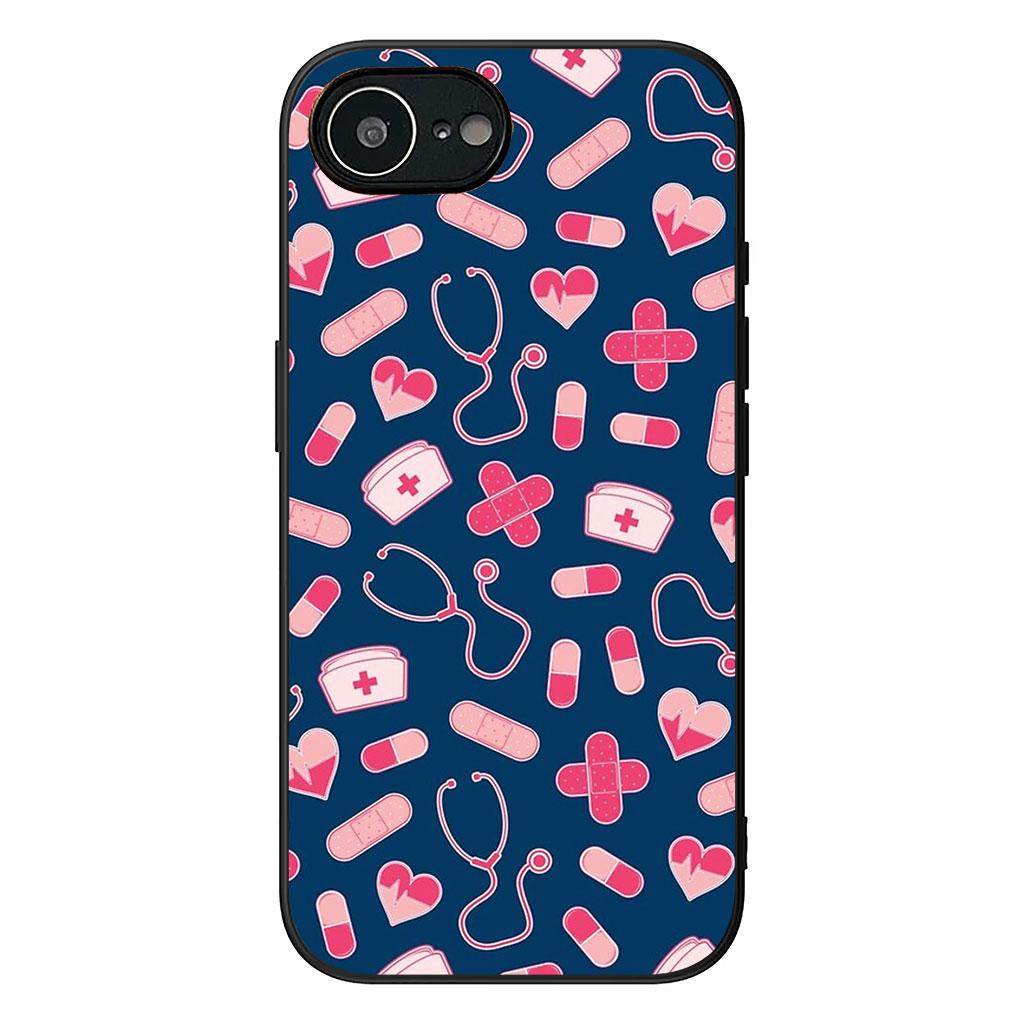 

Cover for Apple iPhone 16 15 14 Plus 13 12 Mini 17 Pro Max + ProMax 16E Air 16+ 15+ Case Dentist Tooth Nurse Doctor Stethoscope iPhone 12 mini
