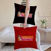 Dunkin' Donuts Cushion Cover Anti-dustmite Pillowcase Invisible Zipper Silky Short Plush Sofa Cushion Cover