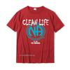 Clean Life Narcotics Anonymous NA Camisa Men Women Gift Top T-Shirts Custom Cotton Tops Tees Summer For Men