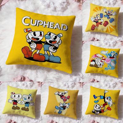 Cute Game C-CupheadS Cushion Cover Premium Comfort Reversible Pillow Cove -Two In One Design for Any Room & Car Interior