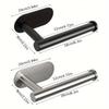 Stainless Steel Toilet Paper Holder, Self-adhesive Wall Bracket, Modern Bathroom Tissue Holder, Shower Towel Rack Accessory