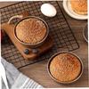 1/2/4pcs Hamburger Mold Carbon Steel Moulds 4 Inch Golden Reusable Mini Cake Tins Baking Tools Non-Stick Cheese Small Cake