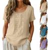 Women's Fashionable Casual Short-sleeved Pullover Top