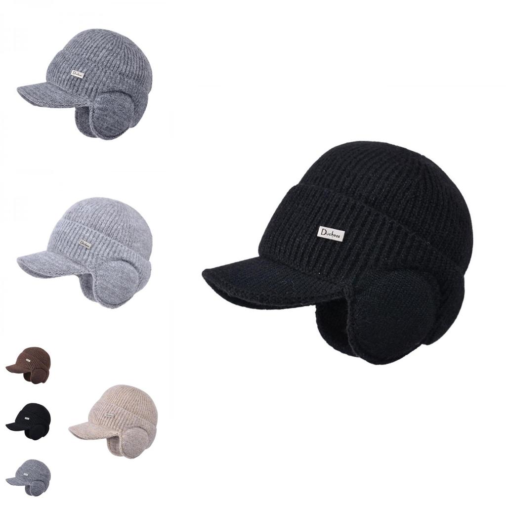 Autumn 2024 Knitted Cap For Men With Windproof Design And Warmth Suitable For Commuting