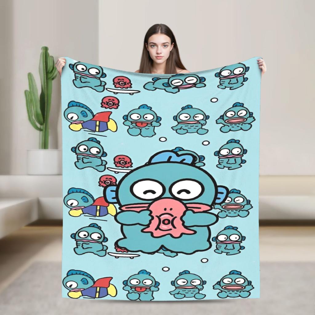 Hangyodon Hang in There Blanket Cover Fleece  Super Warm Throw Blanket for Bedding Couch Bed Rug