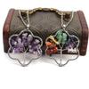 Silver Winding Flower Tree Of Life Necklace Gravel Crystal Pendant N72