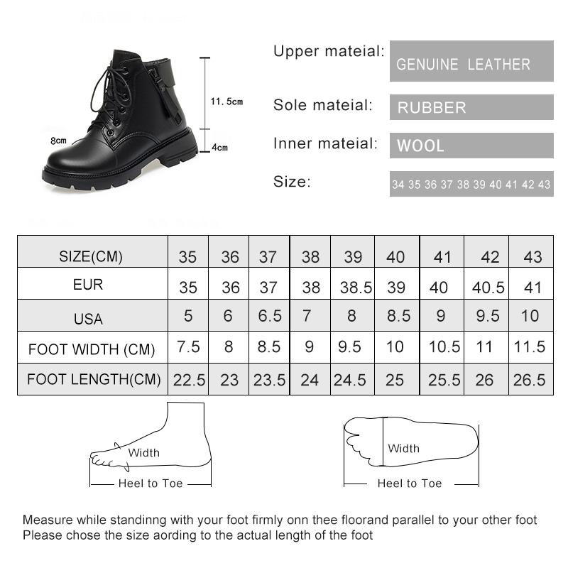 Fashion AIYUQI Women Ankle Boots Genuine Leather 2025 New Wool Warm Women Winter Boots Fashion British Sstyle Women Snow Boots