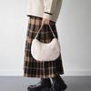 Andrea Cardone Women's Leather Handle Boa Hobo Bag Q46530