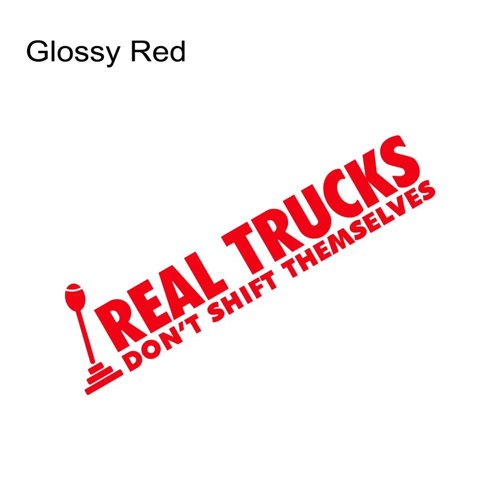 Car Window Sticker Real Trucks Don't Shift Themselves Fit Truck Vinyl Film Decor Decal For Ford F150 Chevrolet Silverado Pickup