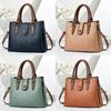 Retro Diamond Pattern Pu Shoulder Bag With Zipper Closure For Office Use