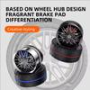 Solar Powered Speeding Wheel Car Air Freshener • Auto Rotating Dashboard Ornament • Cologne Scent for Men • Car Perfume Decor