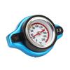 Aluminum Alloy Radiator Cap with Temperature Gauge Pressure Adjustment Leakproof Universal for Car