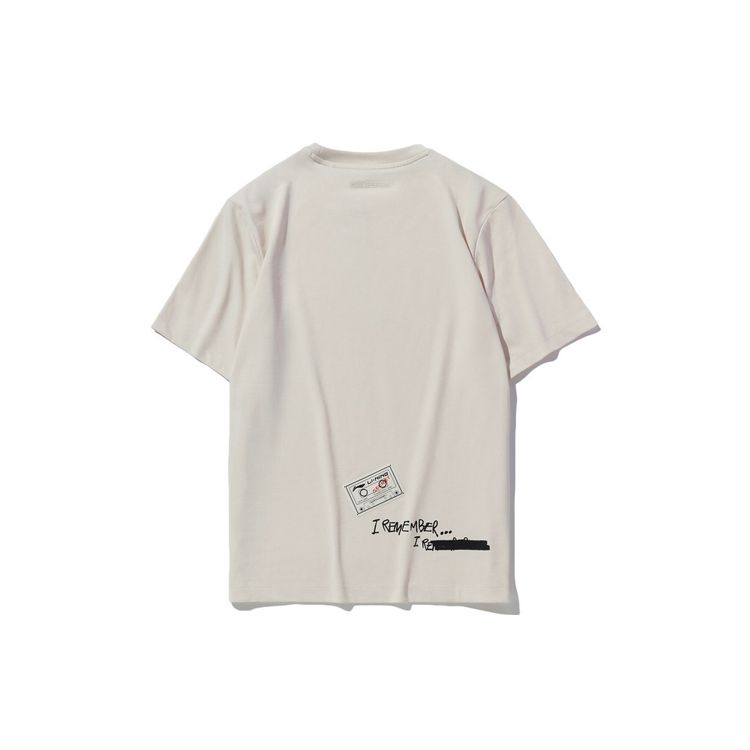 Li Ning CF Earth Seven Days Sports Leisure T-Shirt Unisex Tops Eggshell-Gray AHSQ382-1