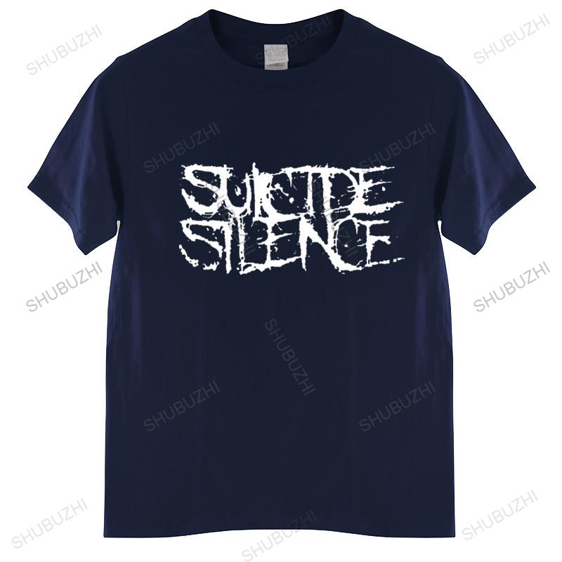 Summer Tshirt Men Brand Teeshirt Suicide Silence Logo Black Tshirt Rock Mens Tshirt Euro Size Tops Fashion Brand