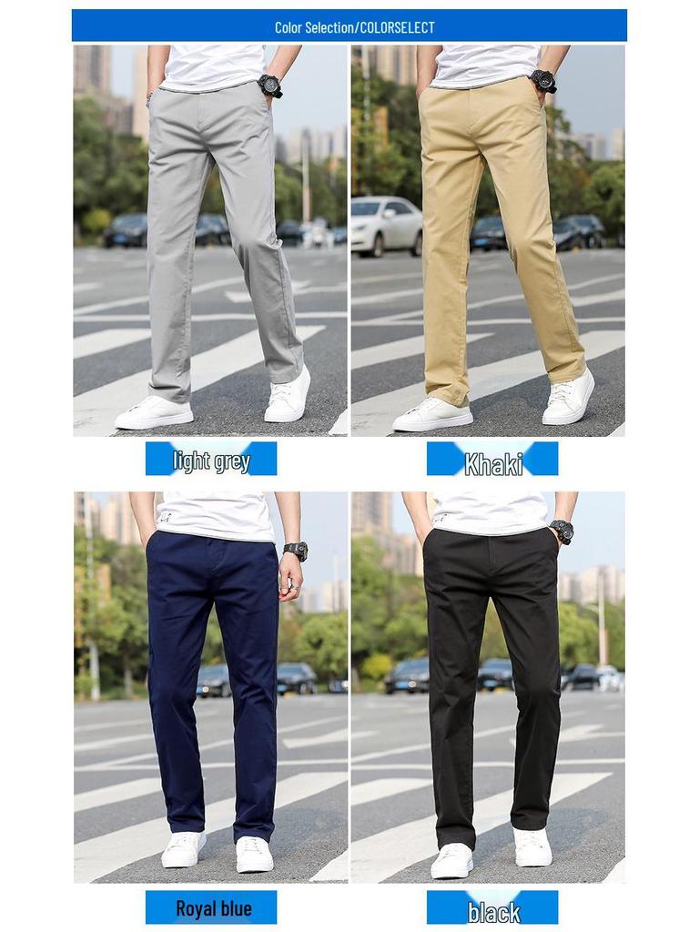 Herren Stretch Slim Fit Straight Leg Hose - Modische, vielseitige Freizeitbekleidung