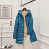Women's Lightweight Hooded Down Jacket - Mid-Length Slim Fit Lightweight Fall/Winter Lightweight Plus Size Coat