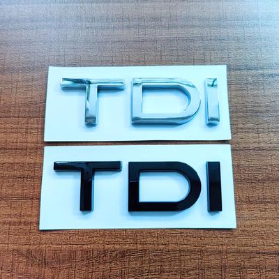 Mqcyf7 3d ABS Chrome Black Logo TDI Emblem Letters Decal Car Trunk Badge For Q2 Q3 Q5 Q7 A5 A6 A7 A8 A4 A3 TDI Sticker Accessories