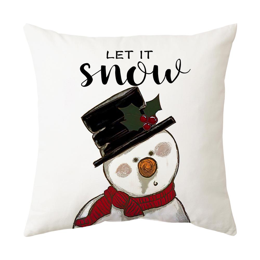 Pillow Cartoon Christmas Pillow Cover Sofa Cushion Cover Cushion Cover Home Furnishings