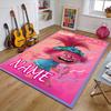 Custom Trolls Mat Personalized Name, Polyester Washable Indoor Entryway Rug, Gift for Christmas, Easter, Thanksgiving Day