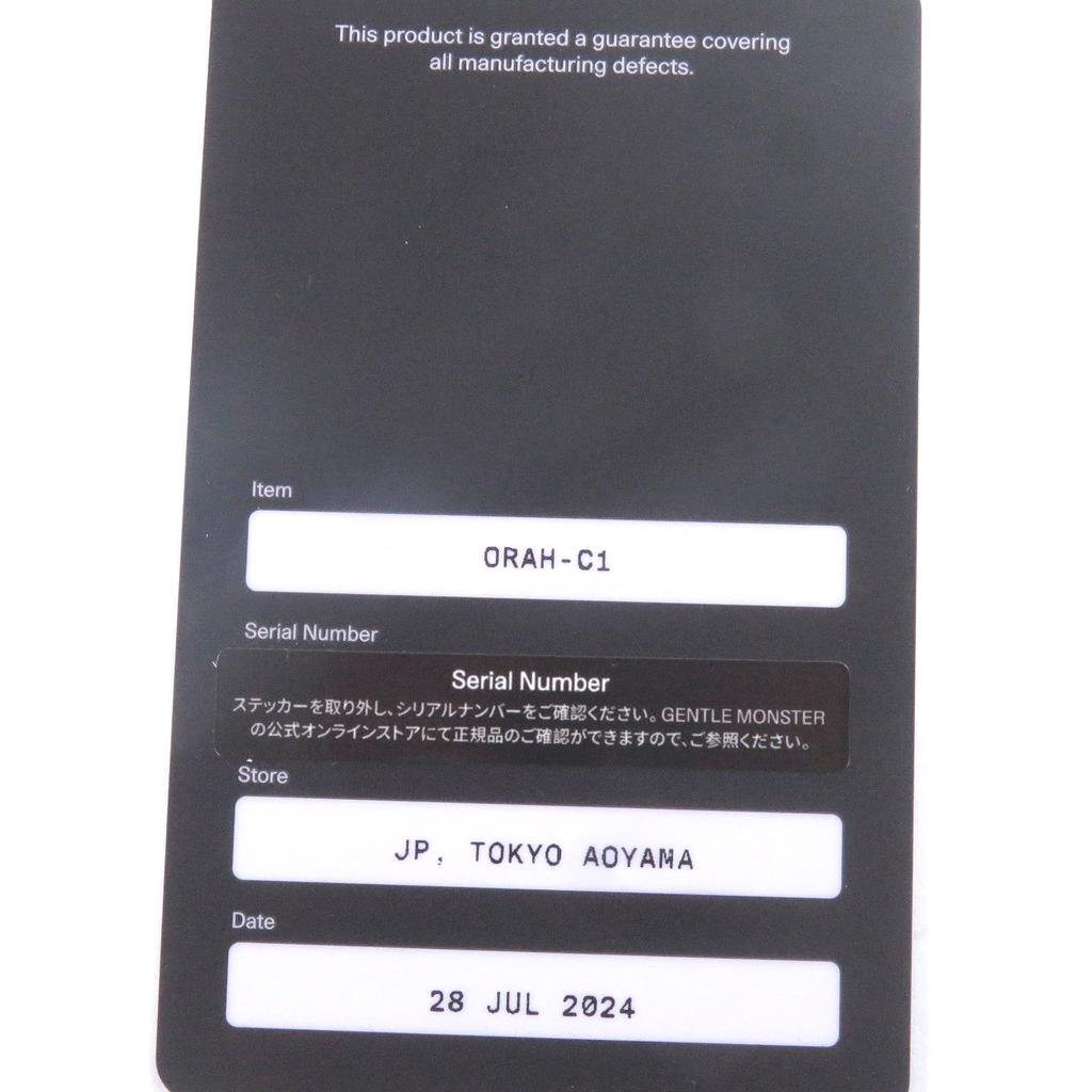 Excellent GENTLE MONSTER Sunglasses ORAH BOLD Used