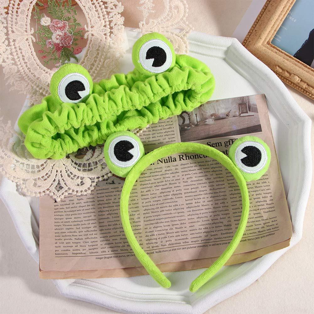 Creative Trendy Frog Wide-brimmed Cute Headband Hair Hoop Elastic Headwear
