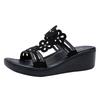 Wedge Heel Slippers Women's 20 New Casual Rhinestone Women's Shoes Trendy Women's Sandals Often