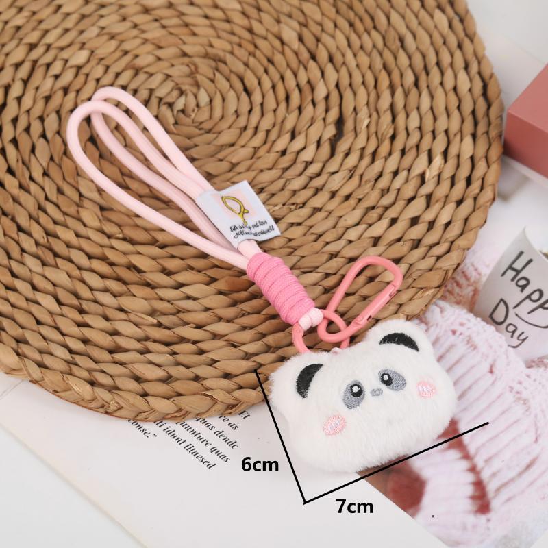 Kreskówkowy Pluszowy Kotek Niedźwiadek Brelok Zawieszka Lalka Ornament