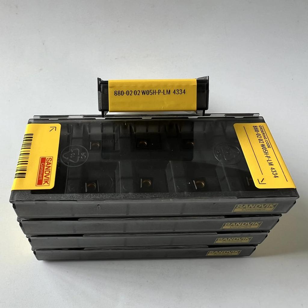 Original Sandvik / 880-0202W05H-P-LM 4334 /  CNC lathe carbide blade 10 Pcs