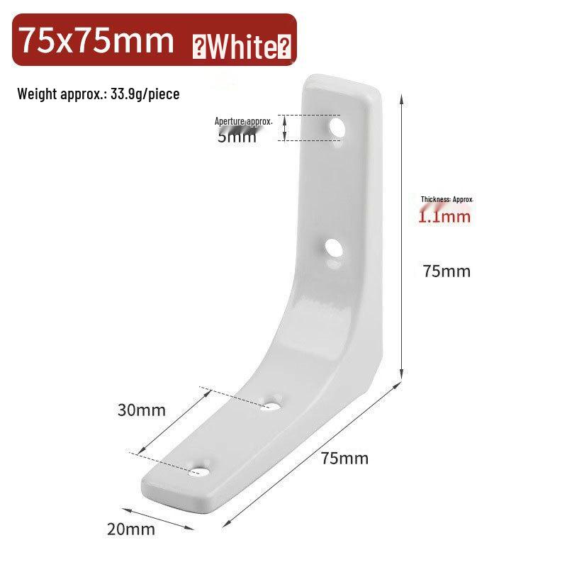Stainless Steel 90° Triangle Shelf Bracket for Wall-Mounted Storage