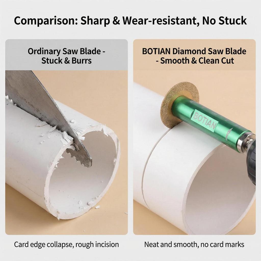 Diamond Grit Pipe Cutter for Drills - Perfect for Cutting PVC Pipes