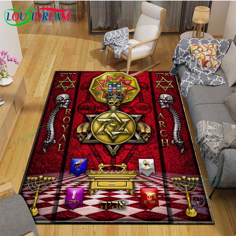 Fashion Freemasonry Carpets Bedroom Becoration Living Room Decoration Carpets for Bed Room Rug Anime Rug  Area Rug