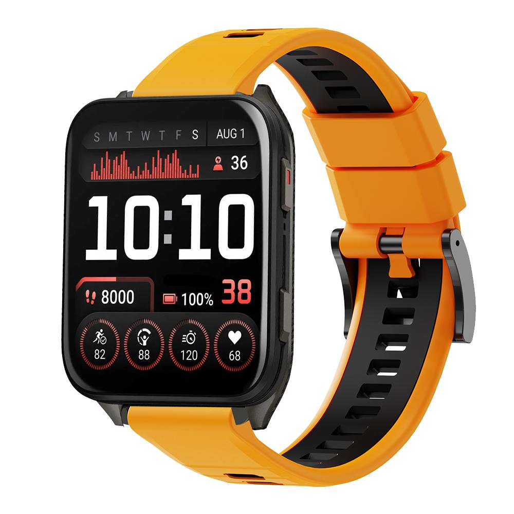 Športový dvojfarebný silikónový 24mm remienok pre Garmin Venu X1 Náramok pre Garmin Venu X1 TicWatch Pro 5 Enduro Remienok na hodinky