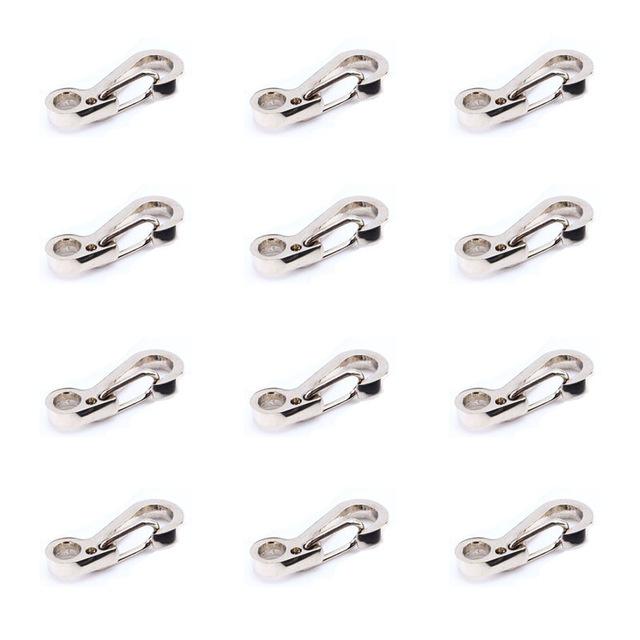 Metal Snap Hook Clip Spring Buckle Clasps Keychain Paracord Bracelet Camping Hooks Paracord Clips Tactical Survival Buckle