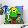 Sprunki Game Square Pillow Cases Cartoon Cushion Cover Fashion Polyester Decor Pillowcover for Car 45x45cm