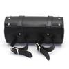 Bolsas de sillín de herramientas para motocicleta de cuero PU negro, Mini bolsa Universal para bicicleta eléctrica, barril de rollo, equipaje para horquilla delantera impermeable