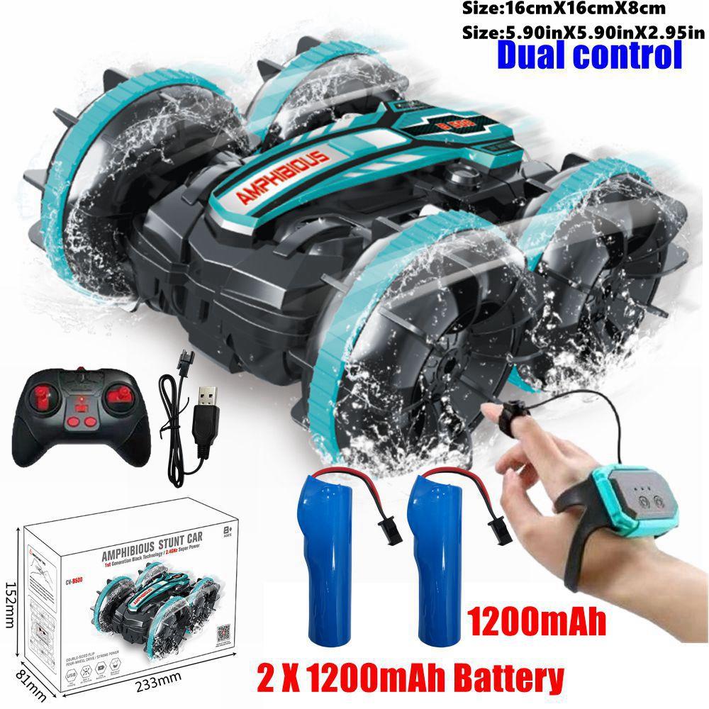 Amphibious Rc Car Remote Control Stunt Car Vehicle Double-sided Flip Radio Drift Off Road Outdoor Toys For Boy Children Gift
