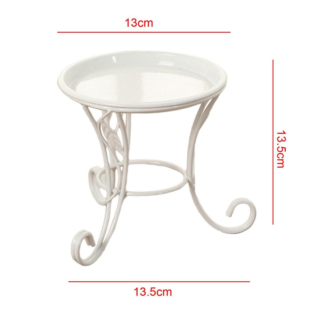 Plant Stand with Tray Decorative Heavy Duty Flower Pot Holder Stand Planter Shelves for Outdoor Balcony Patio Office Living Room