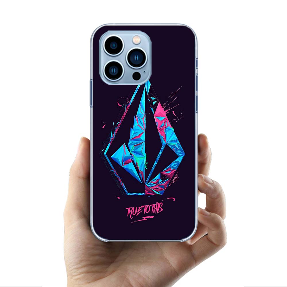 Volcom Logo Phone Case For iPhone 16 15 17 Pro Max 17Air 16E 14 Plus 13 12 Mini 11 Pro X XS XR Apple Clear Cover TPU Cute