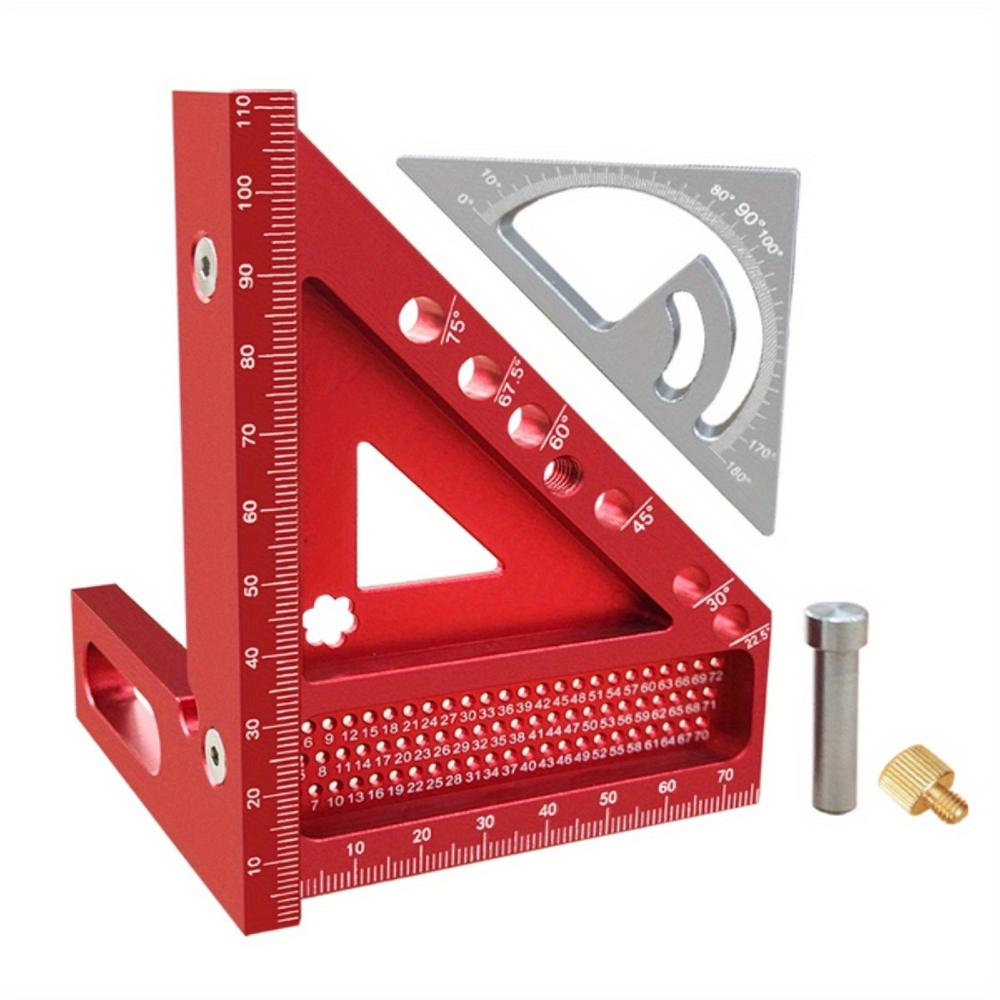 2-in-1 Upgraded Carpentry Set Square - with Small Triangle Ruler - 3D Multi-Angle Carpentry Square Protractor With Angle Tool