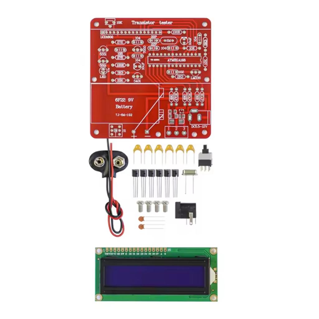 2025+ M8 Transistor Tester Multimeter Resistance Capacitance Triode Inductance Meter DIY Welding Assembly Kit
